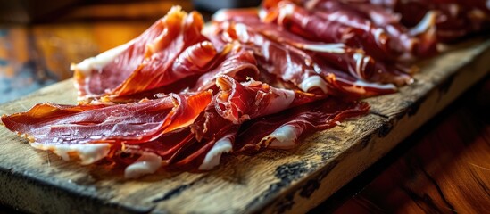 Common Spanish starter, Iberian ham.