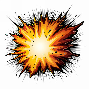 recommend clip art: Explosion burst retro style comic book, background.