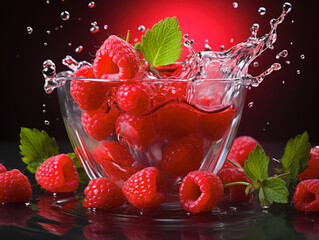 Berry splash, aromatic tea made from fresh berries with mint.. 