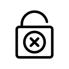 padlock line icon