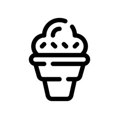 ice cream line icon