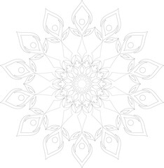 Vector Mandala Coloring Pages & Books