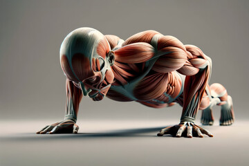 Anatomical Model in Push-up Position