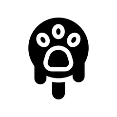 ice cream glyph icon