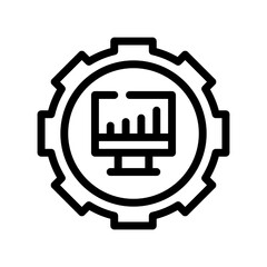 analytical line icon