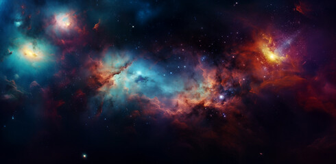 Wallpaper space nasa galaxy wallpapers ,space and nebula, in the style of surreal and dreamlike compositions, colorful turbulence, light crimson and turquoise, precisionist art, sky-blue and amber - obrazy, fototapety, plakaty
