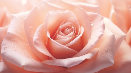 Close-up photo of a rose with beautiful petals, roses background.