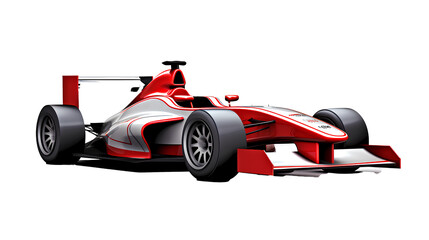 Formula 1 racing car on transparent background PNG