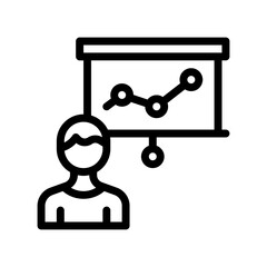 analytics line icon