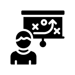 strategy glyph icon