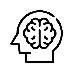 intelligence line icon