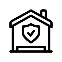 home protection line icon
