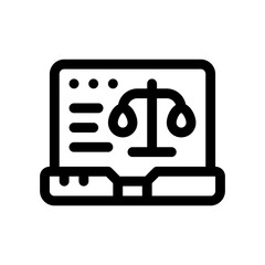 online law line icon