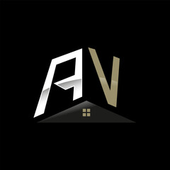 AV Monogram Logo Design, Realty Logo