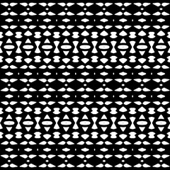 Abstract Shapes.Vector seamless black and white pattern.Design element for prints, decoration, cover, textile, digital wallpaper, web background, wrapping paper, clothing, fabric, packaging, cards.