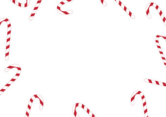 Christmas sticks postcard frame