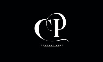 PC, CP, P, C Abstract Letters Logo Monogram