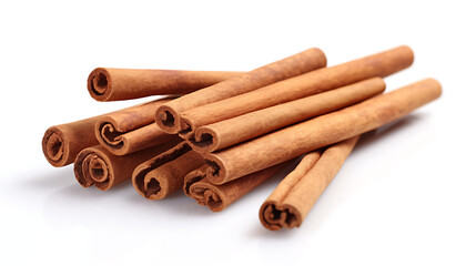 Cinnamon Sticks, White Background