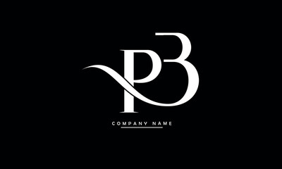 PB.BP, P, B Abstract Letters Logo Monogram