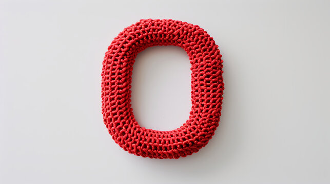 Knitted Letter O