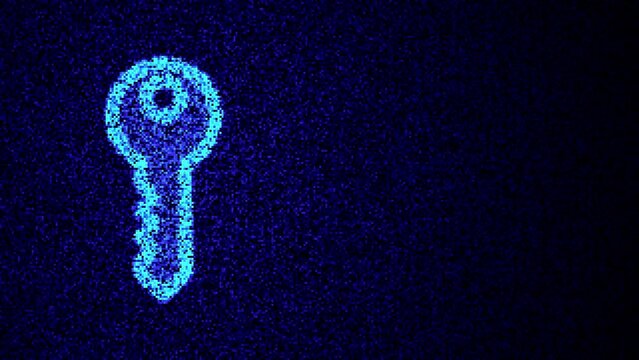 Cyber security key icon, motion animation with 4 variations, seven-second videos with 1 second of transitions and 5 seconds that can be seamlessly looped.	
