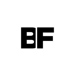 Letter B and F, BF logo design template. Minimal monogram initial based logotype.