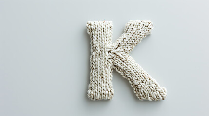 Knitted Letter K