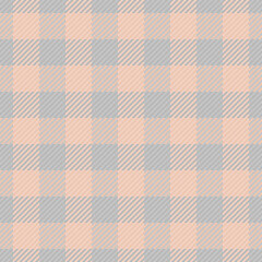 Tough check plaid textile, invite vector pattern background. Native texture fabric tartan seamless in light and silver colors.