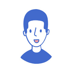 svg smart people doodle element set