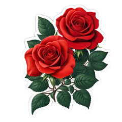 Fototapeta premium Red roses Sticker