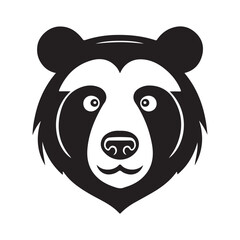 panda head vector