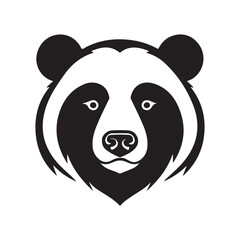 panda head vector