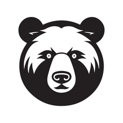 panda head vector