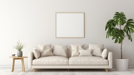 interior with white sofa