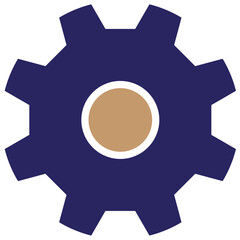 Blue brown-colored Setting Icon
