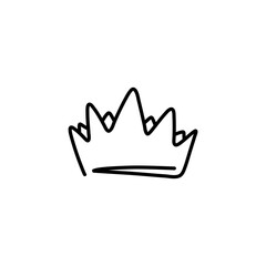 crowns in doodle style