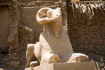 Egypt Luxor Karnak Temple on a sunny autumn day