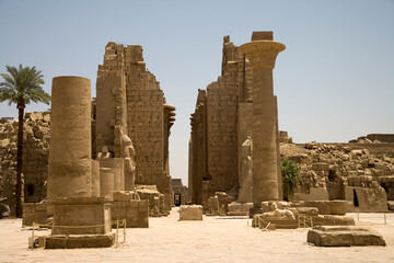 Egypt Luxor Karnak Temple on a sunny autumn day