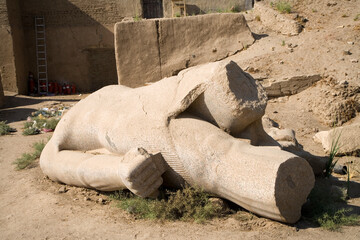 Egypt Luxor Karnak Temple on a sunny autumn day