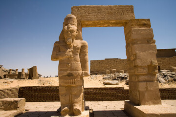 Egypt Aswan Temple New Kalabsha on a sunny autumn day