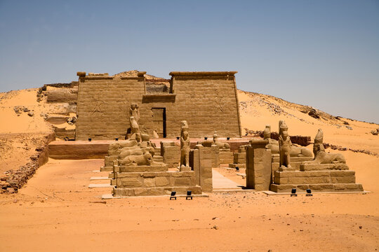 Egypt Temple of New Amada on a sunny autumn day