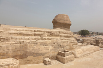 Egypt Cairo Giza Sphinx on a sunny autumn day