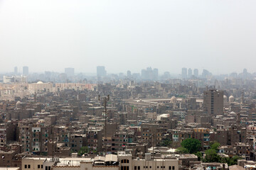 Fototapeta na wymiar Egypt Cairo city view on a sunny autumn day