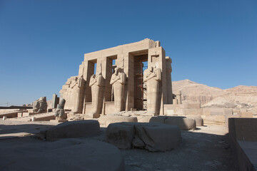 Egypt Luxor Karnak Temple on a sunny autumn day