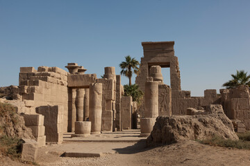 Egypt Luxor Karnak Temple on a sunny autumn day