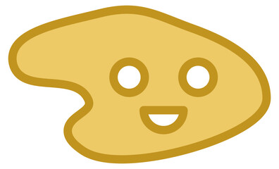 Fototapeta premium Smile shape icon. Vector illustration. 