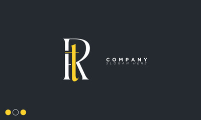 Obraz premium RT Alphabet letters Initials Monogram logo TR, R and T