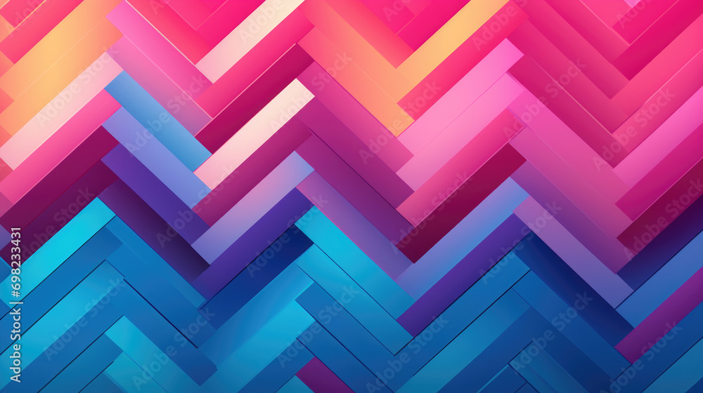 Aufkleber vibrant and eye-catching chevrons pattern that can be used for various design projects.