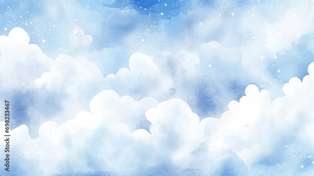 Poster picture of sky with some clouds. can be used as background or for weather-related articles.