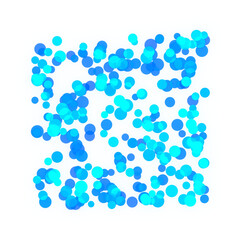 Glittering circles' particle. 3d rendering.	